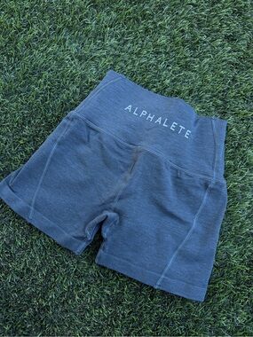 Alphalete Women's High-Rise Forrest Green Bike Shorts